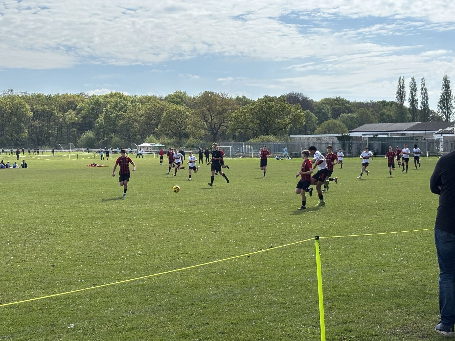 A match in play across a Revel tournament pitch