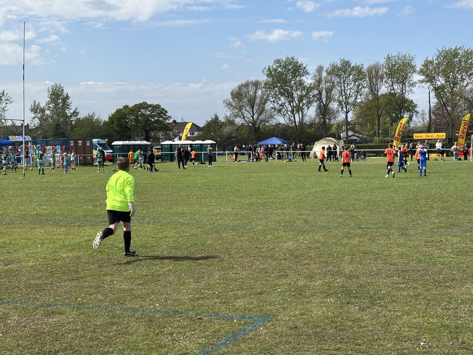 Players warming up before a fixture