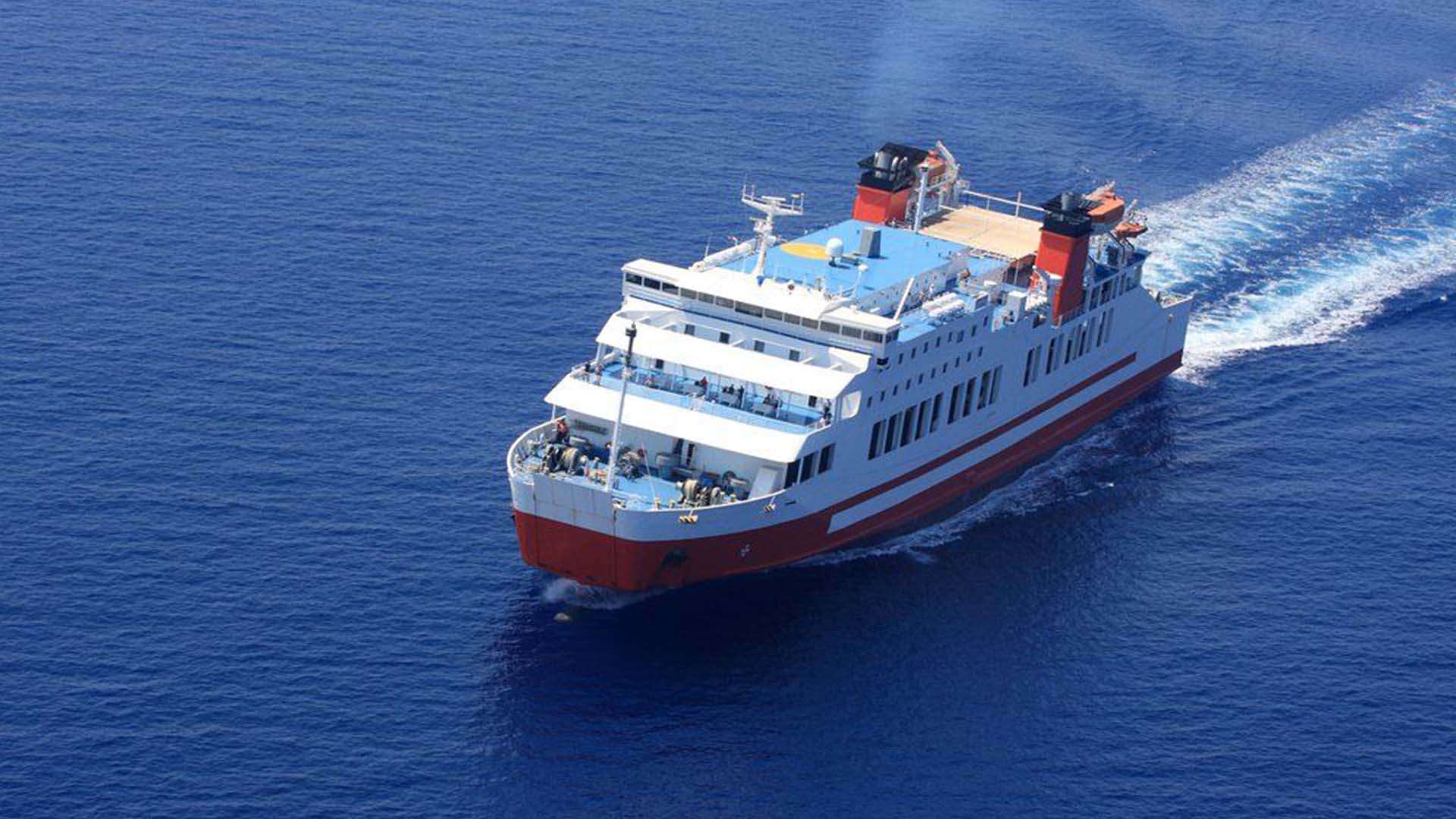 The ferry crossing the Irish Sea