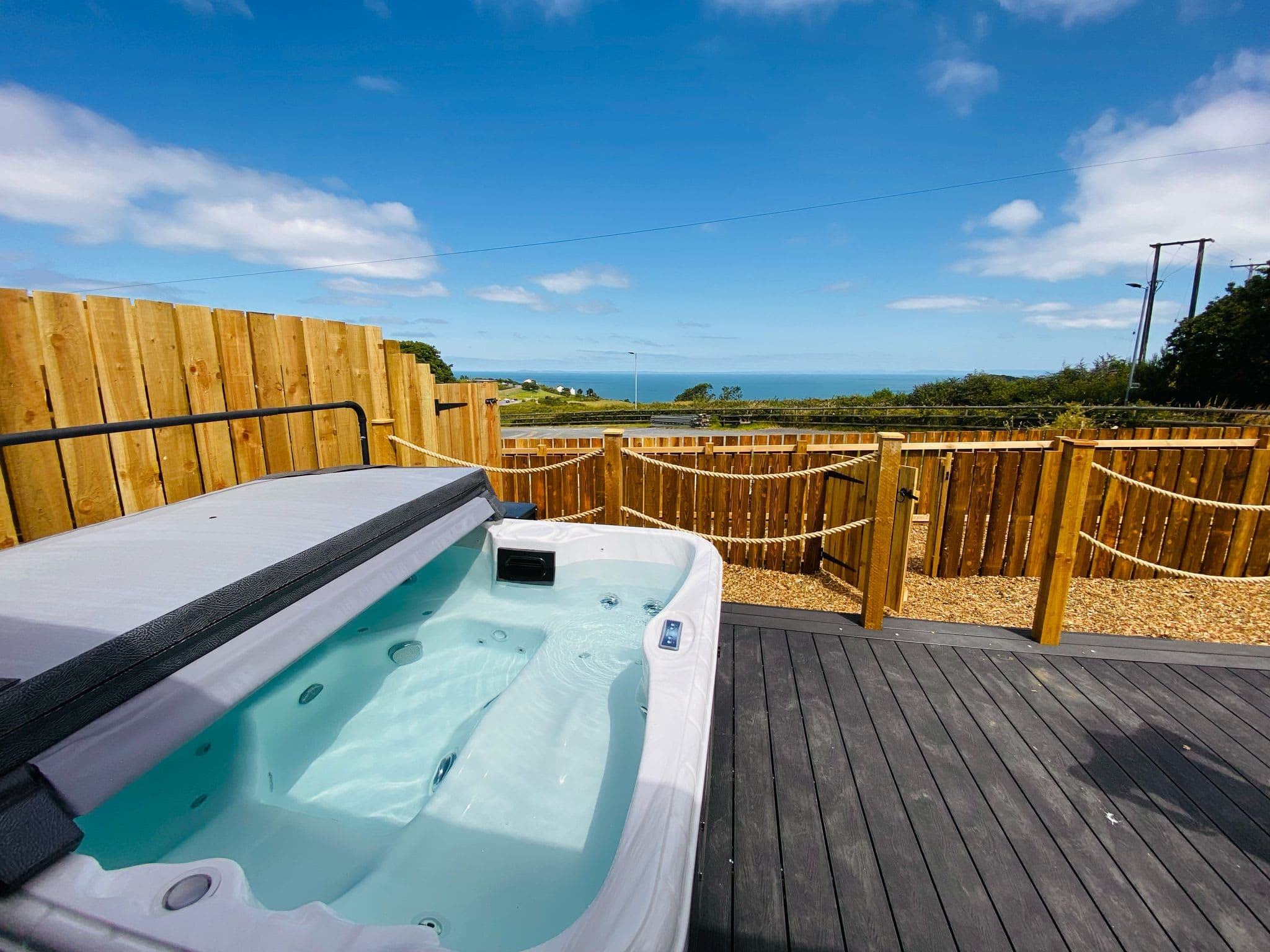 hot tub deck view