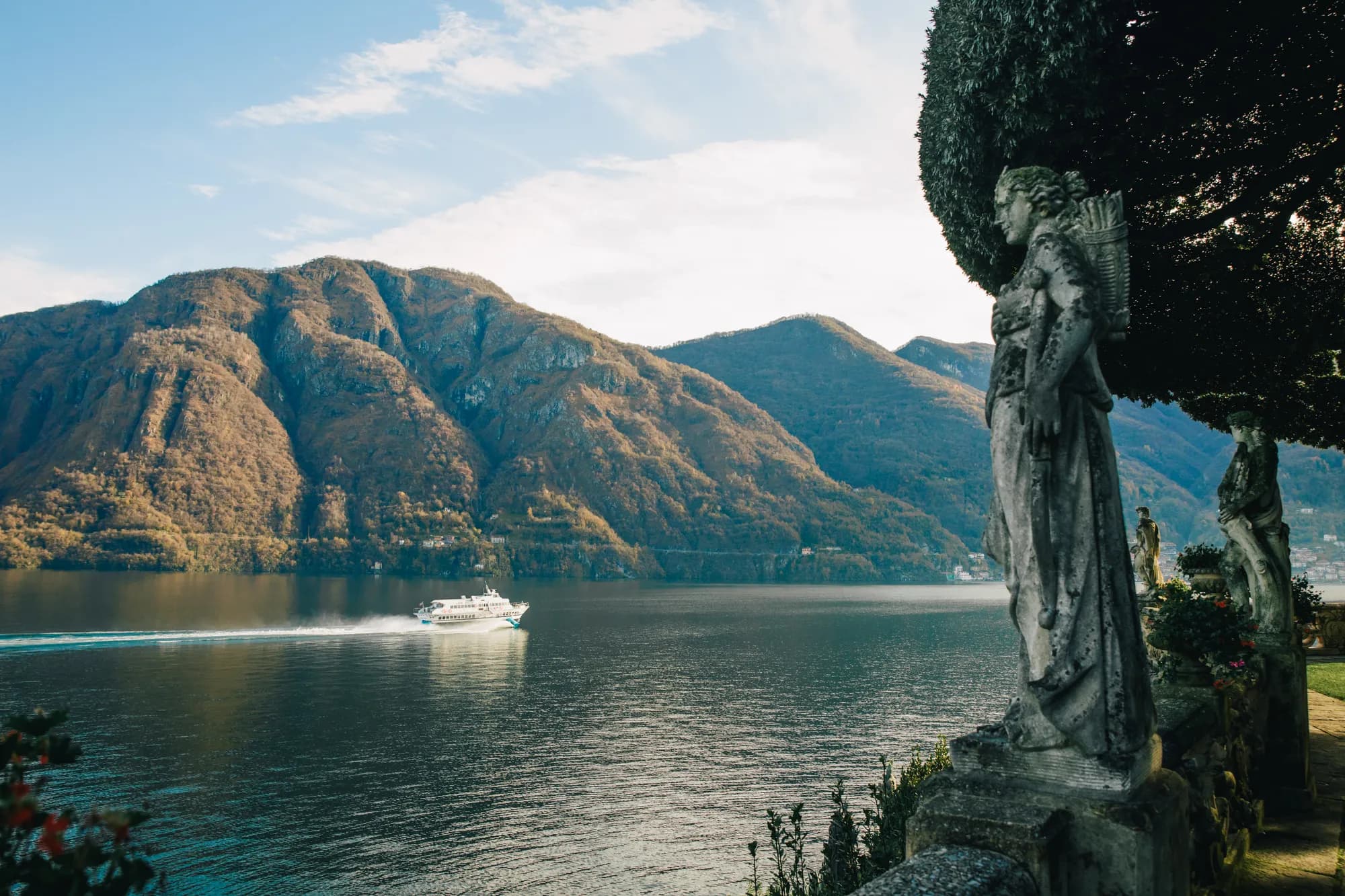 Lake Como afternoon and boat cruise